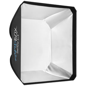 Rapid Box Switch 3x3 Fold-Flat Softbox & Grid