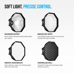 Rapid Box Switch 1x4 Fold-Flat Softbox & Grid