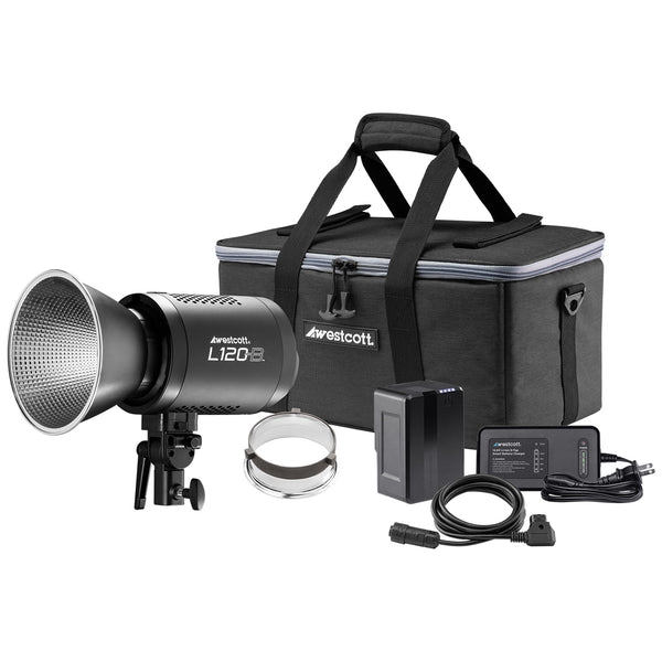 L120-B Bi-Color COB LED with Battery and Charger