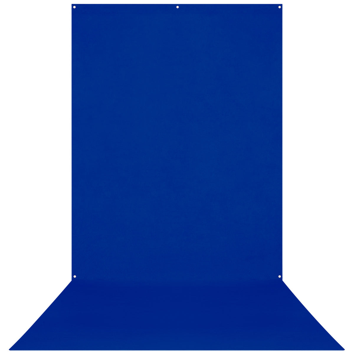 Wrinkle-Resistant Backdrop - Royal Blue / Chroma-Key Blue (5' x 12')