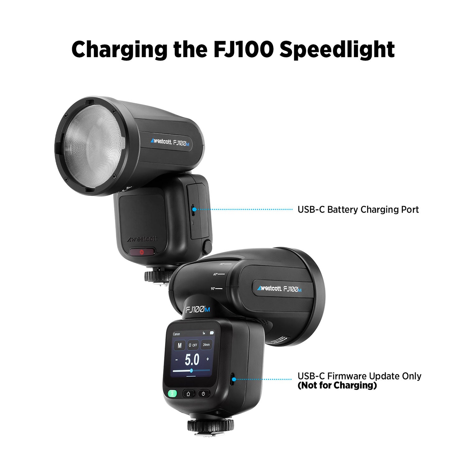 FJ100 Touchscreen Speedlight Flash (100Ws)