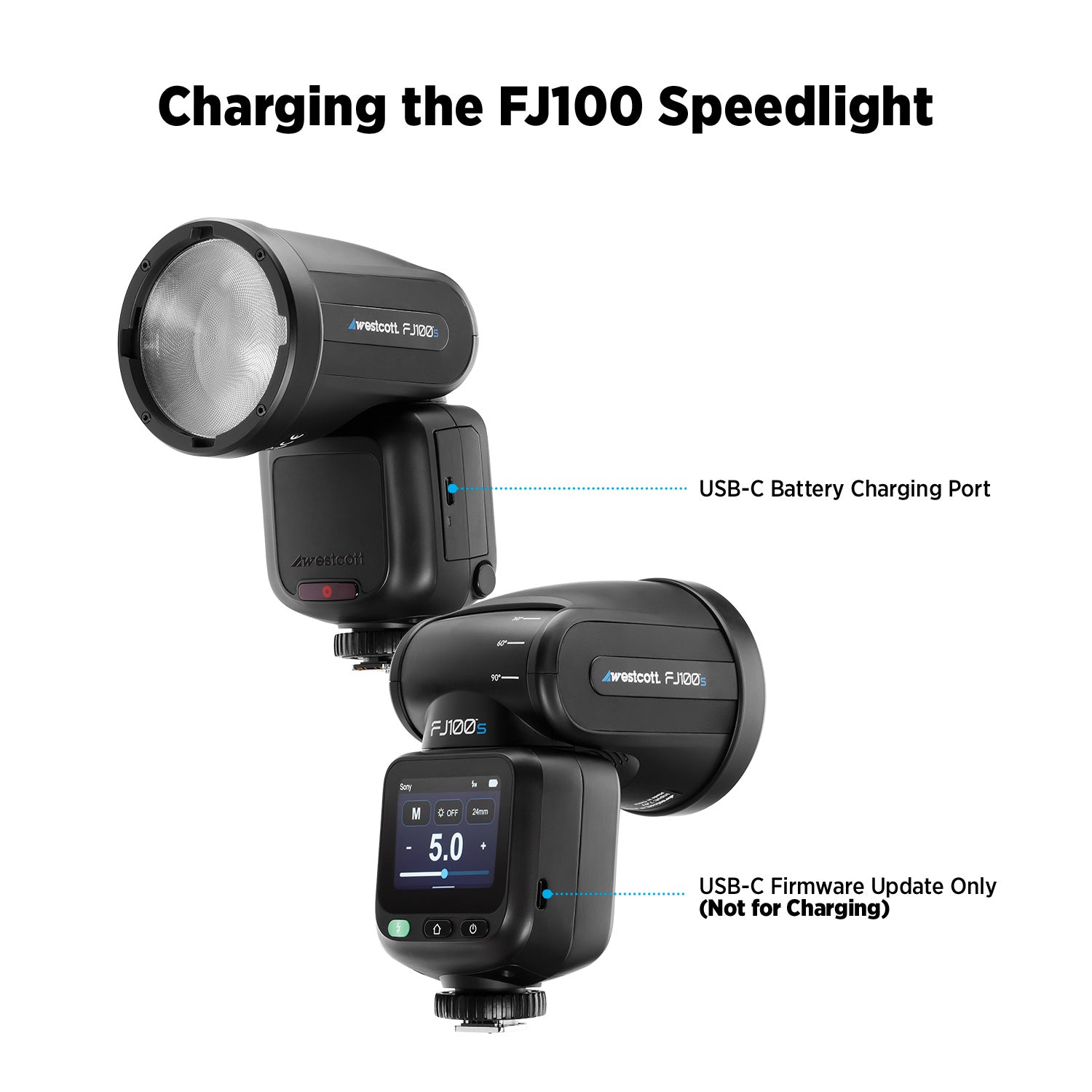 FJ100 Touchscreen Speedlight Flash (100Ws)