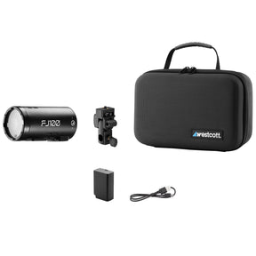 FJ100 Touchscreen Strobe with FJ Mini AC/DC Battery (100Ws)