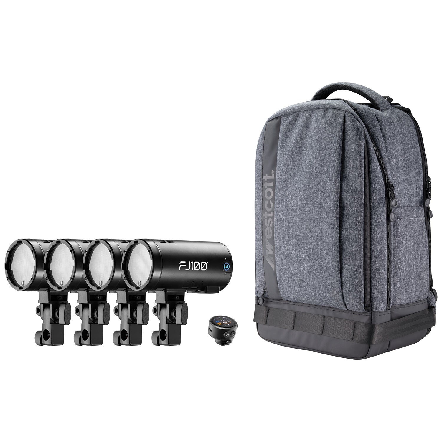 FJ100 Strobe 4-Light Backpack Kit with FJ-T1 Wireless Trigger