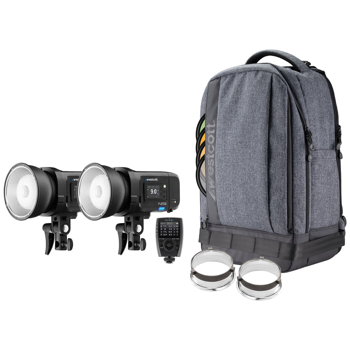 FJ250 Strobe 2-Light Backpack Kit with FJ-X3 Wireless Trigger