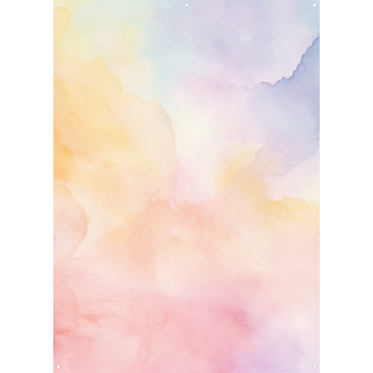 X-Drop Canvas Backdrop - Dreamy Pastel Watercolor (5' x 7')