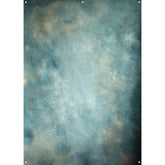X-Drop Canvas Backdrop - Weathered Blue Patina (5' x 7')