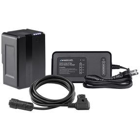 MV95 Mini V-Mount Battery, Charger and L120-B D-Tap Cable