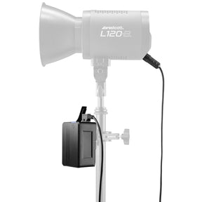 MV95 Mini V-Mount Battery in use