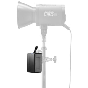 MV95 Mini V-Mount Battery in use