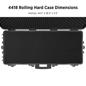 4418 Rolling Hard Case with Pick & Pluck Foam Insert (44" x 18")