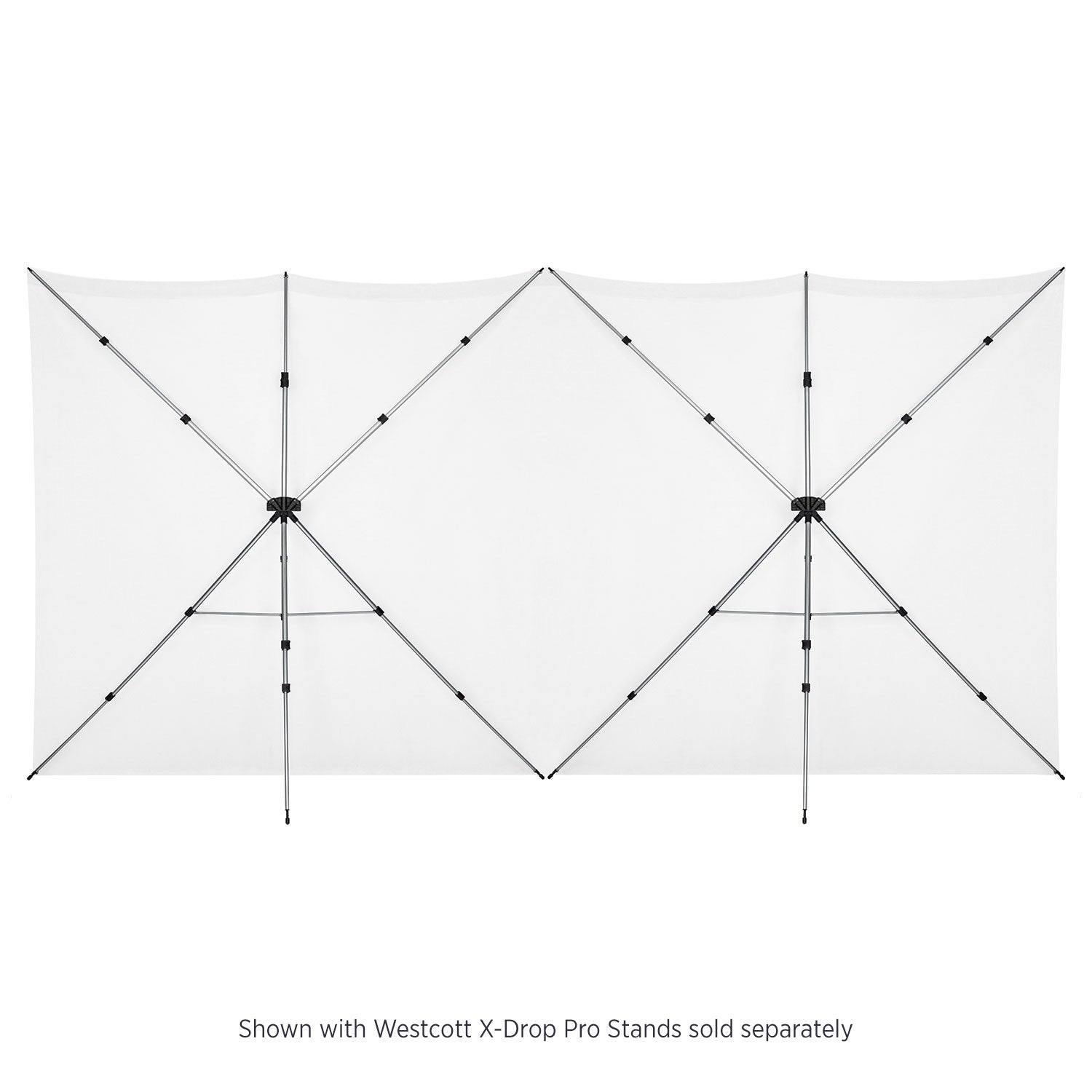 X-Drop Pro Wrinkle-Resistant Backdrop - High-Key White (16' x 8')