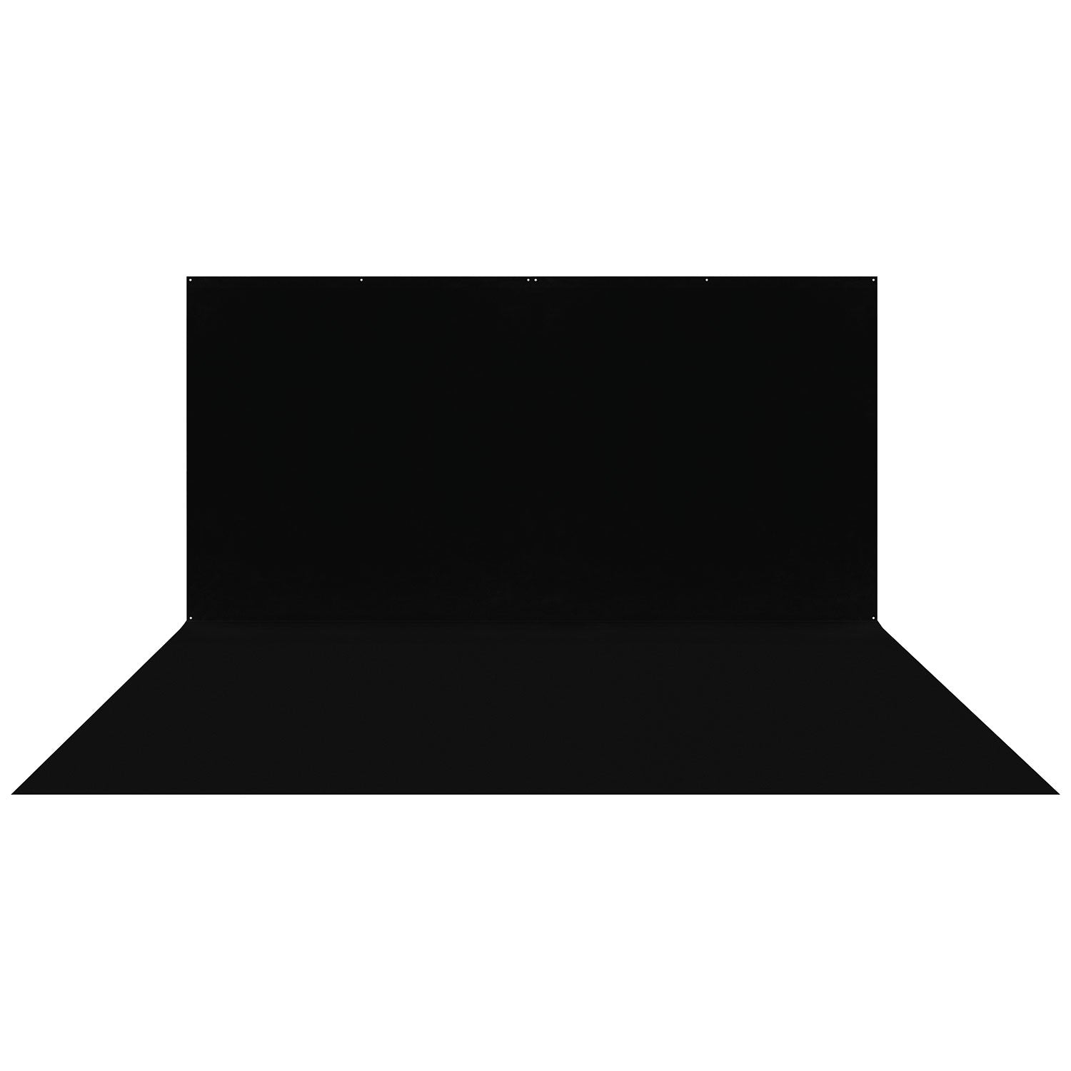 X-Drop Pro Wrinkle-Resistant Backdrop - Rich Black (16' x 16')