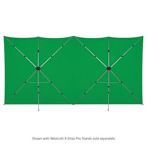 X-Drop Pro Wrinkle-Resistant Backdrop - Chroma-Key Green (16' x 8')