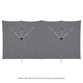 X-Drop Pro Wrinkle-Resistant Backdrop - Neutral Gray (16' x 16')