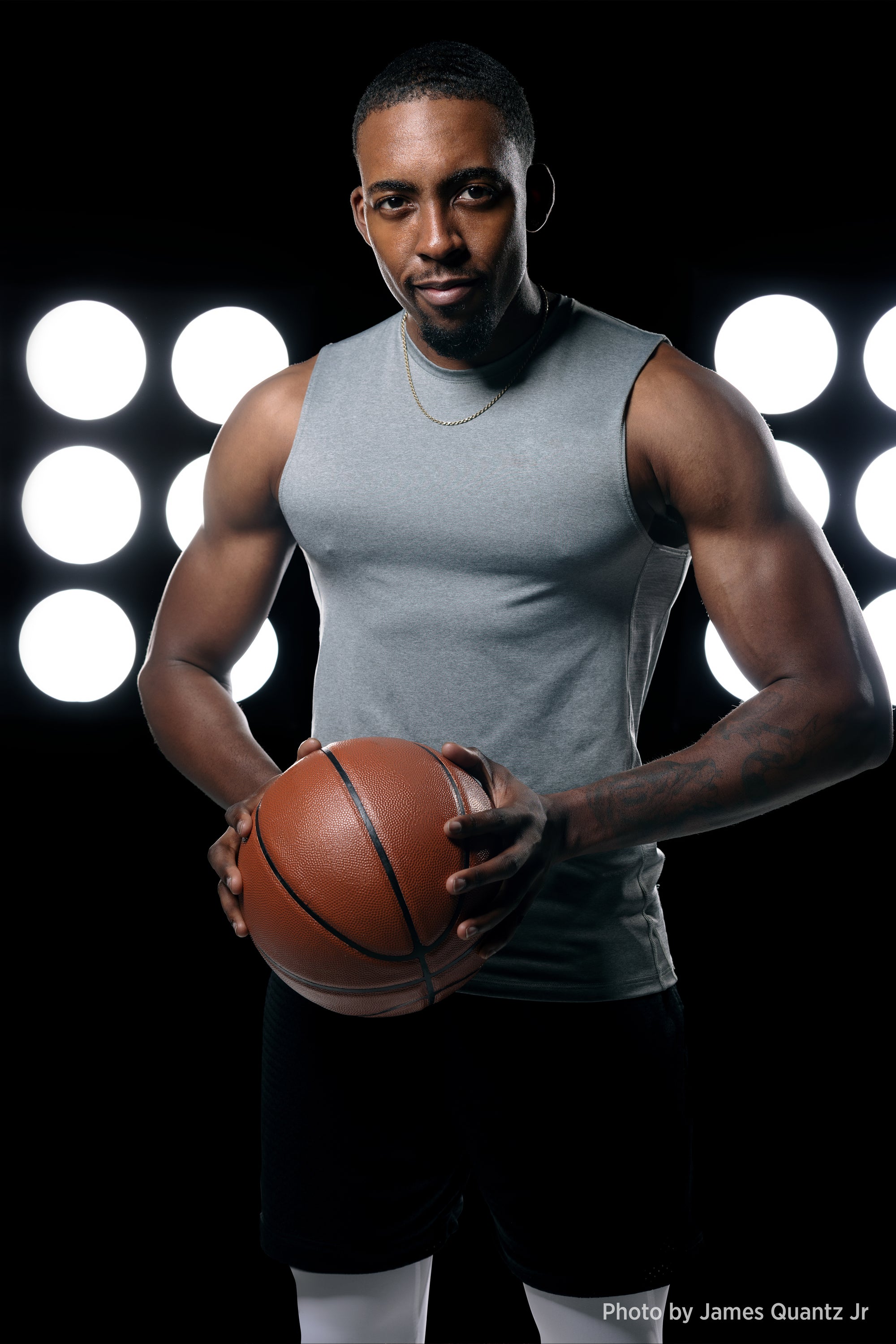 Basketball portrait using two Pro Light Mods 3x3 by James Quantz Jr.