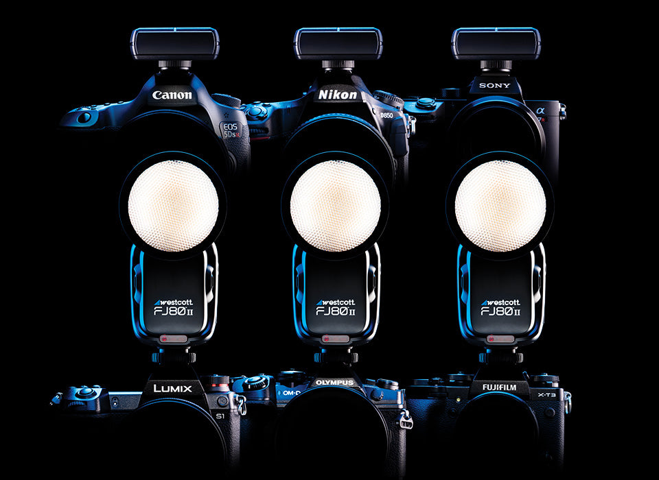 FJ Wireless Portable Flashes and Wireless Triggers for Photography Mounted on Various Camera Brands