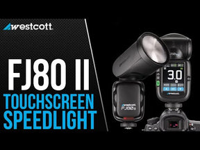 FJ80 II M Universal Touchscreen 80Ws Speedlight with Adapter for Sony Cameras