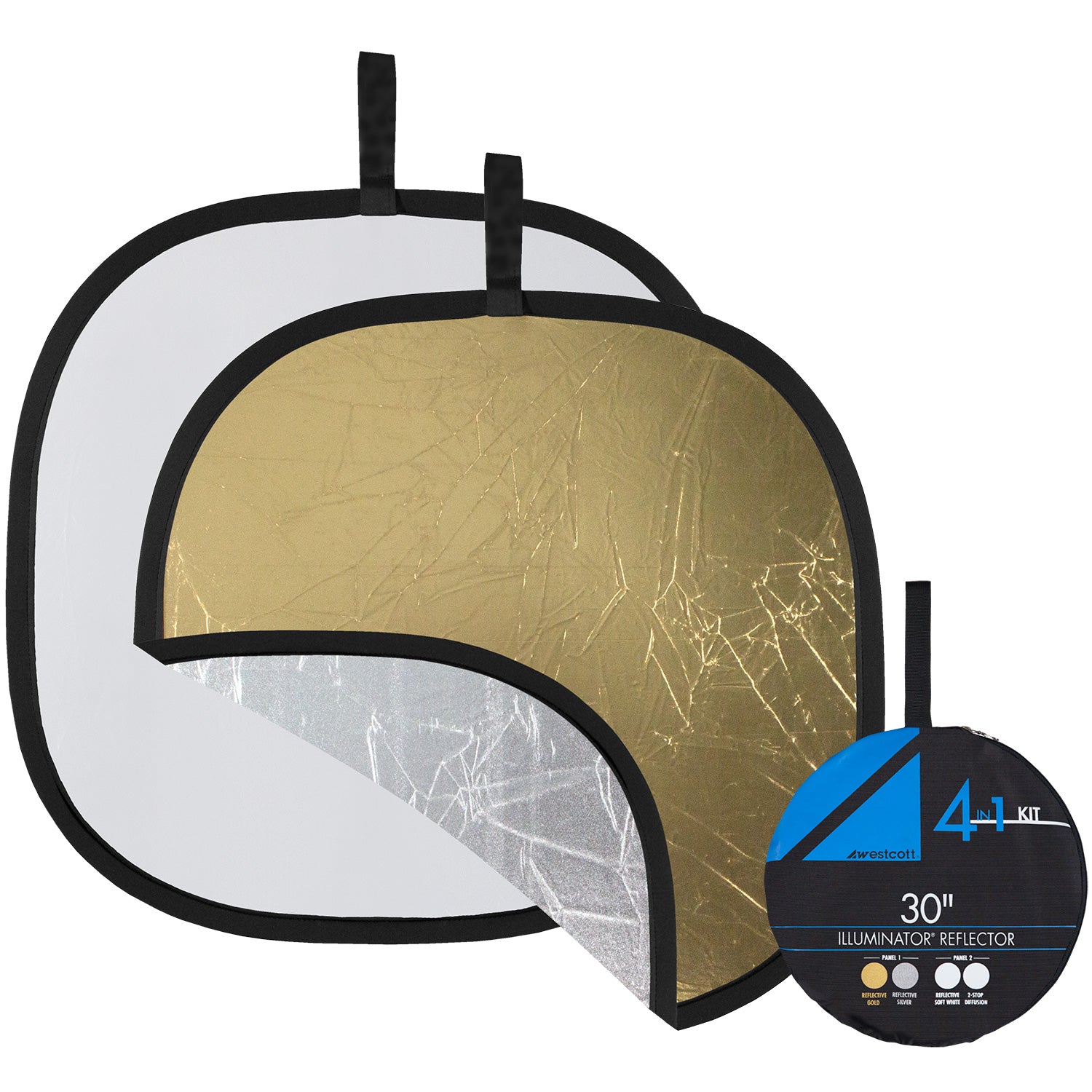 Illuminator Collapsible 4-in-1 Gold/Silver Reflector Kit (32")