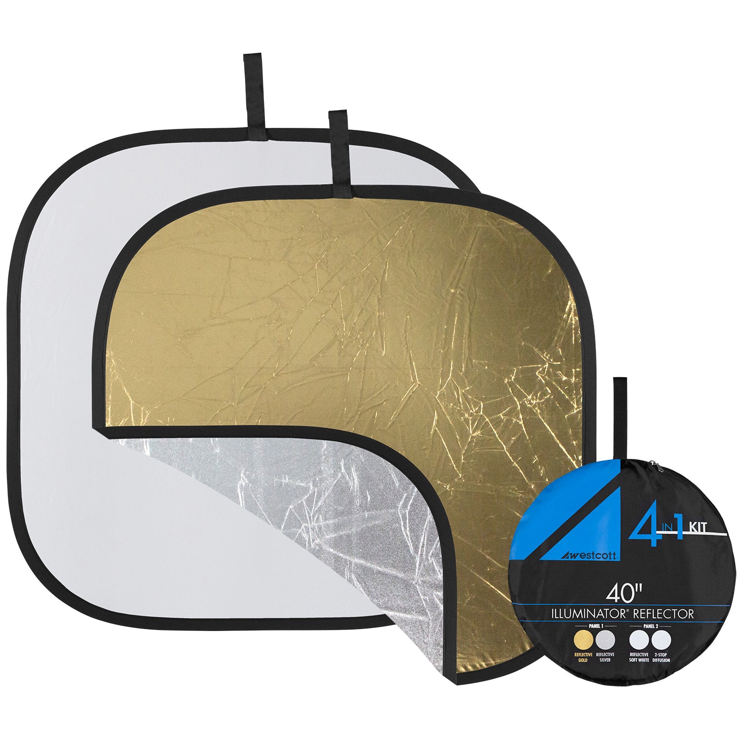 Using Gold Reflector Illuminator Collapsible 4-in-1 Gold/Silver Reflector Kit (42