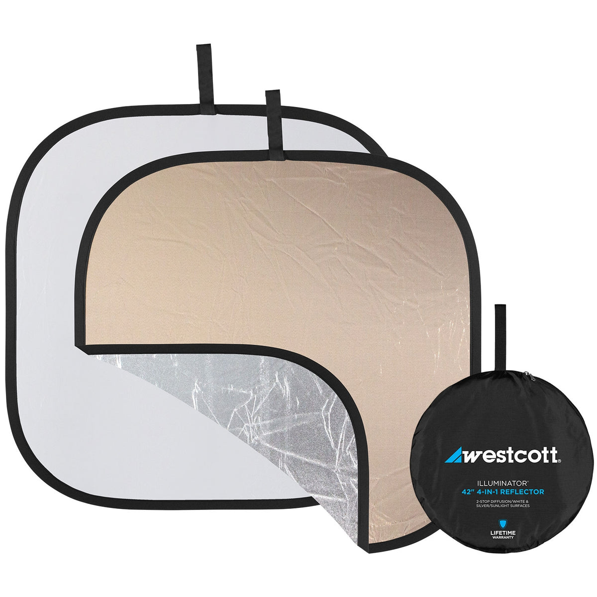 Illuminator Collapsible 4-in-1 Sunlight/Silver Reflector (42