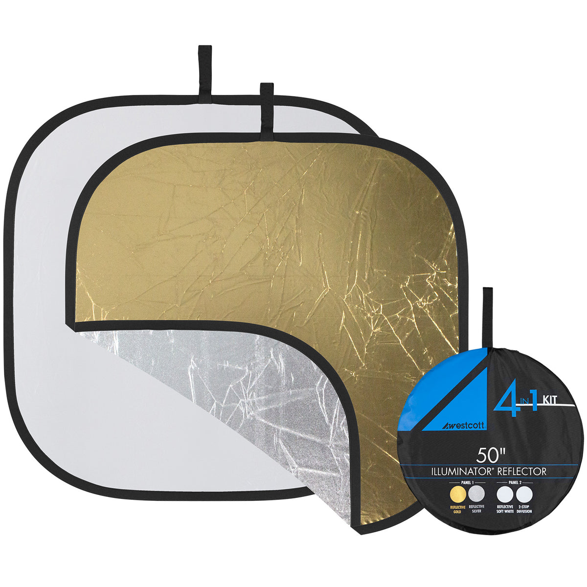 Illuminator Collapsible 4-in-1 Gold/Silver Reflector Kit (52")