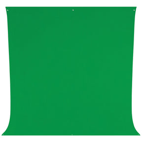 Wrinkle-Resistant Backdrop - Chroma-Key Green Screen (9' x 10')