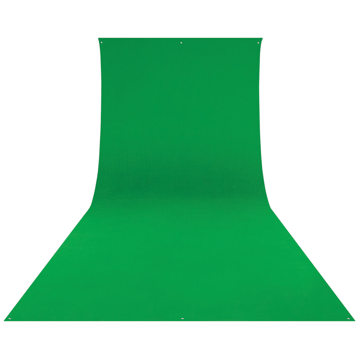 Wrinkle-Resistant Backdrop - Chroma-Key Green Screen (9' x 20')