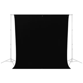 Wrinkle-Resistant Backdrop - Rich Black (9' x 10')