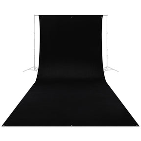 Wrinkle-Resistant Backdrop - Rich Black (9' x 20')