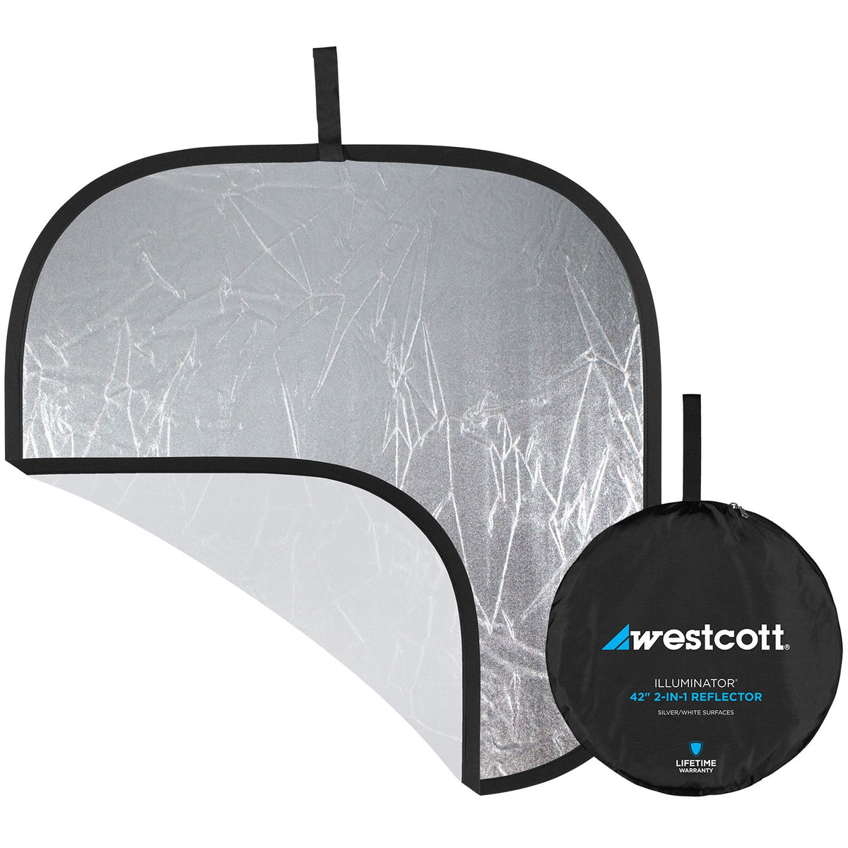 Illuminator Collapsible 2-in-1 Silver/White Bounce Reflector Illuminator Collapsible 2-in-1 Silver/White Bounce Reflector
