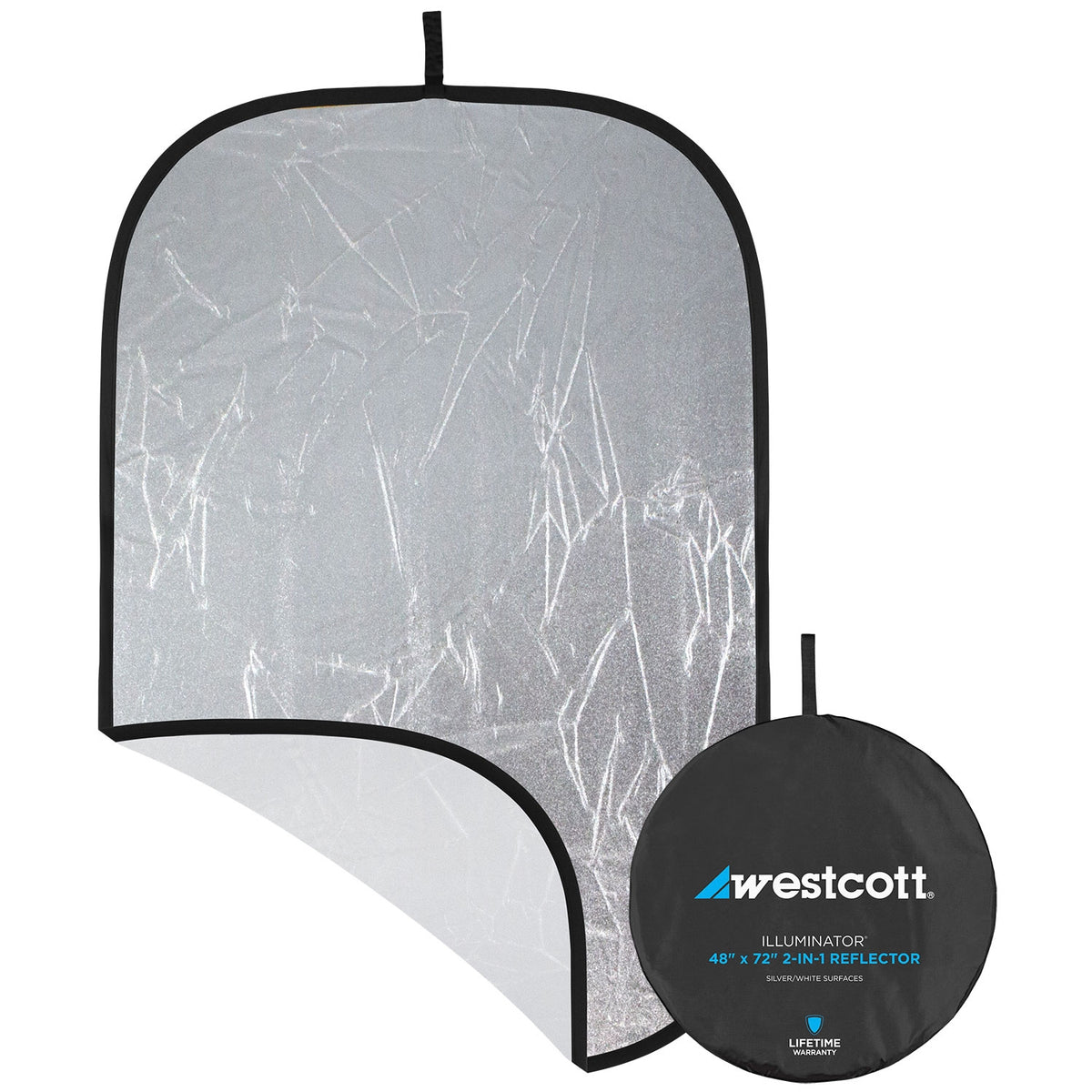 Illuminator Collapsible 2-in-1 Silver/White Bounce Reflector (48" x 72")