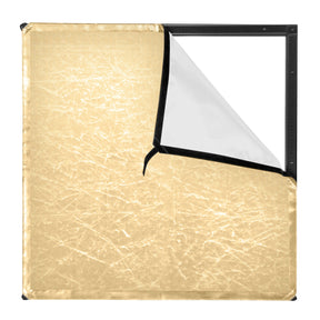 Scrim Jim Cine 2-in-1 Gold/White Bounce Fabric (2' x 2')