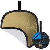 Illuminator Collapsible 2-in-1 Gold/White Bounce Reflector (22")