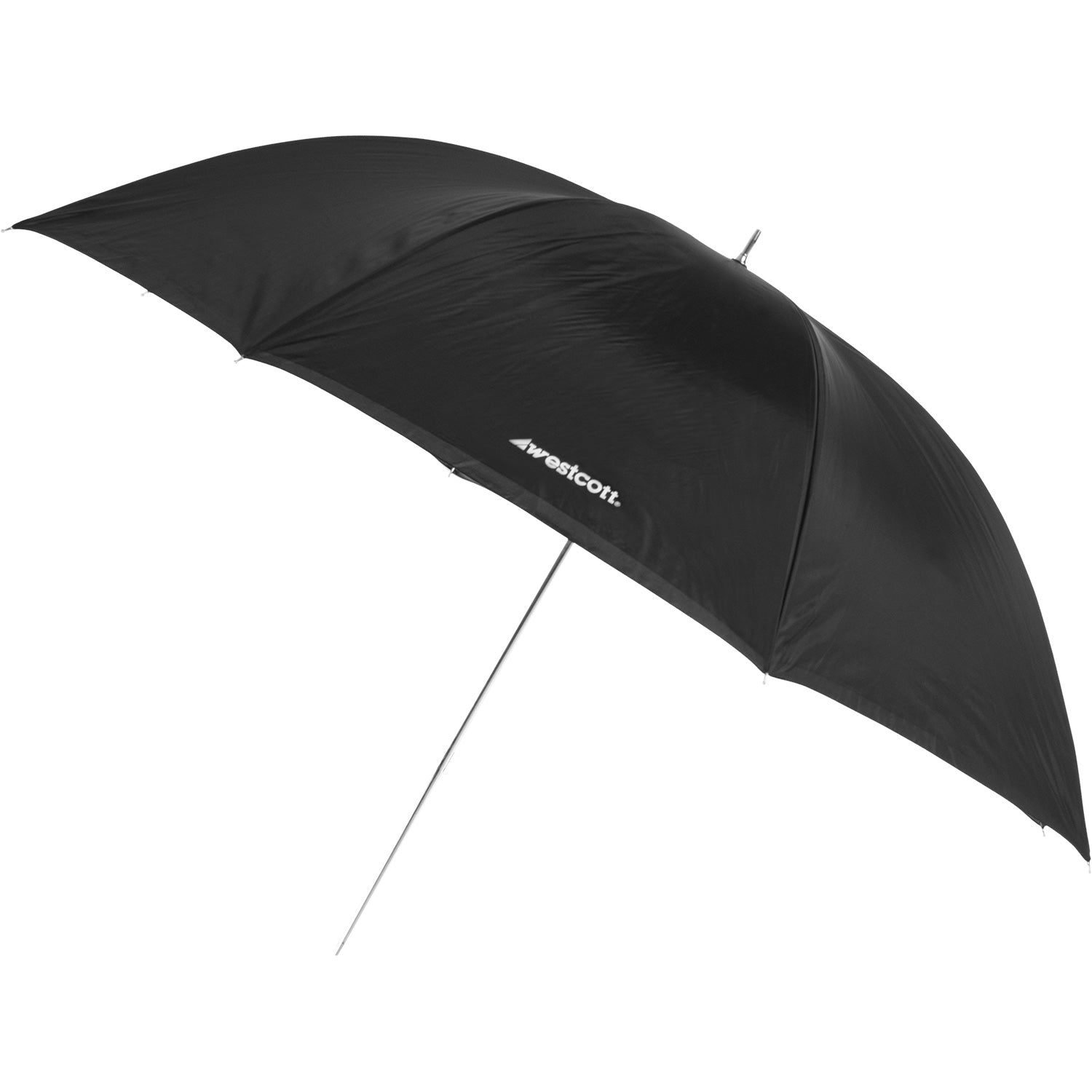 Convertible Umbrella - Optical White Satin with Removable Black Cover (60")