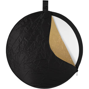 Collapsible 5-in-1 Reflector with Gold Surface (20")