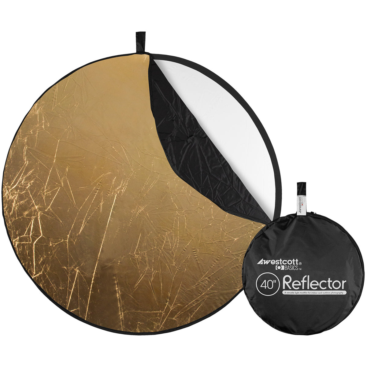 Collapsible 5-in-1 Reflector with Gold Surface (40)