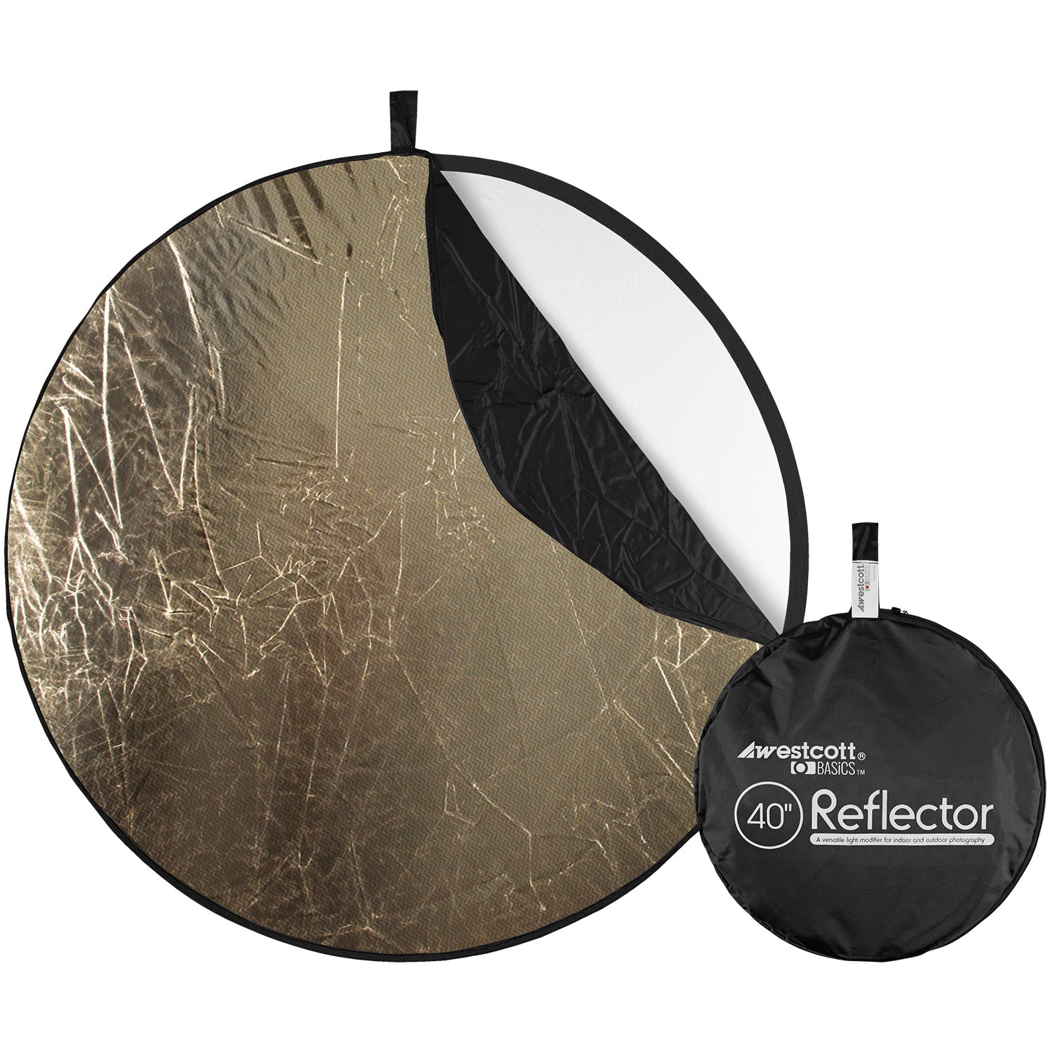 Collapsible 5-in-1 Reflector with Sunlight Surface (40")