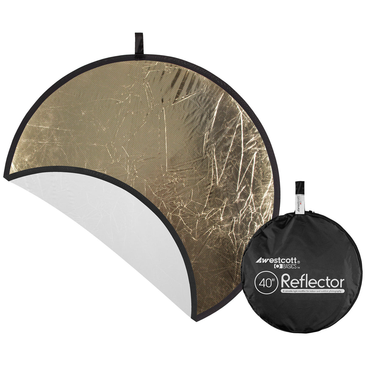 Collapsible 2-in-1 Sunlight/White Bounce Reflector (40")
