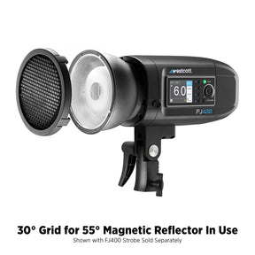 30-Degree Honeycomb Grid for 55-Degree Magnetic Reflector (FJ800, FJ400 II, FJ400)