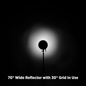 70-Degree Wide Reflector with Honeycomb Grids (FJ400, Bowens, Godox Mounts)