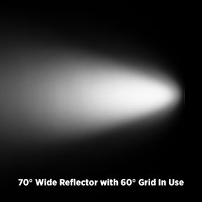 70-Degree Wide Reflector with Honeycomb Grids (FJ400, Bowens, Godox Mounts)