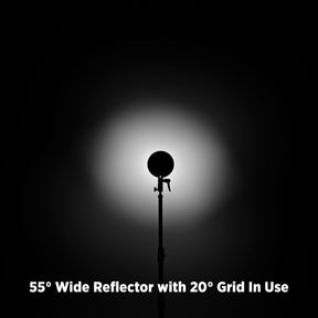 55-Degree Wide Umbrella Reflector with Honeycomb Grids (FJ400, Bowens, Godox Mounts)