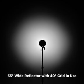 55-Degree Wide Umbrella Reflector with Honeycomb Grids (FJ400, Bowens, Godox Mounts)