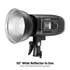 55-Degree Wide Umbrella Reflector with Honeycomb Grids (FJ800, FJ400 II, FJ400, Bowens)