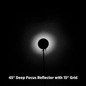 45-Degree Deep Focus Reflector with Honeycomb Grids & Diffusion (FJ800, FJ400 II, FJ400, Bowens)
