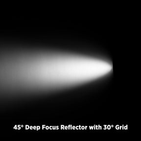45-Degree Deep Focus Reflector with Honeycomb Grids & Diffusion (FJ800, FJ400 II, FJ400, Bowens)
