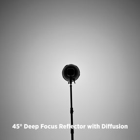 45-Degree Deep Focus Reflector with Honeycomb Grids & Diffusion (FJ800, FJ400 II, FJ400, Bowens)