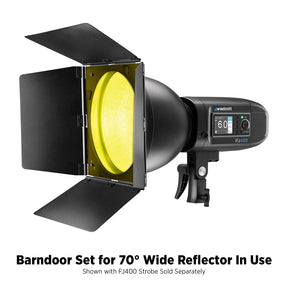 Barndoor Set for 70-Degree Wide Reflector