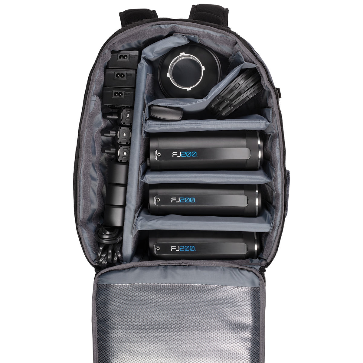 FJ200 Strobe 3-Light Backpack Kit